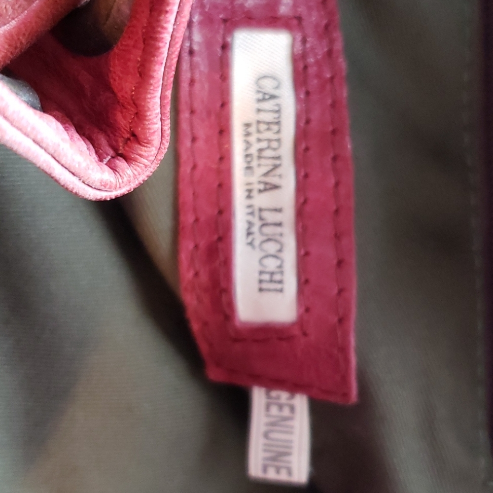 Leather large tote style purse by Caterina Lucchi - Picture 7 of 8